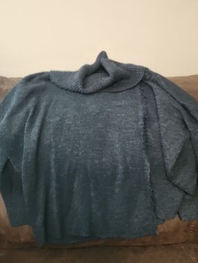 Ivanka Trump Women's Dark Teal Turtleneck Sweater